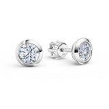 Dámské náušnice DF 3675 z bílého zlata s diamanty o celkové váze 0.80 ct