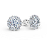 Zlaté náušnice DF 3709 z bílého zlata s diamanty o celkové váze 2.64 ct