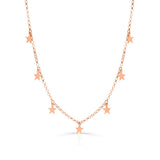 Zlatý dámský náhrdelník DLP 5421, růžové zlato