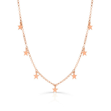 Zlatý dámský náhrdelník DLP 5421, růžové zlato