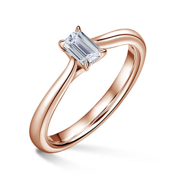 Arlene | Zásnubní prsten se středovým diamantem 0.400ct, růžové zlato