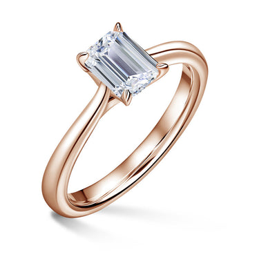 Arlene | Zásnubní prsten se středovým diamantem 1.0ct, růžové zlato