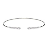 Zlatý dámský náramek DF 5815 z bílého zlata, s brilianty, velikost S