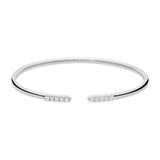 Zlatý dámský náramek DF 5787 z bílého zlata, s brilianty, velikost S