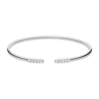 Zlatý dámský náramek DF 5787 z bílého zlata, s brilianty, velikost S