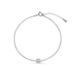 Zlatý dámský náramek DF 5726 z bílého zlata, s brilianty