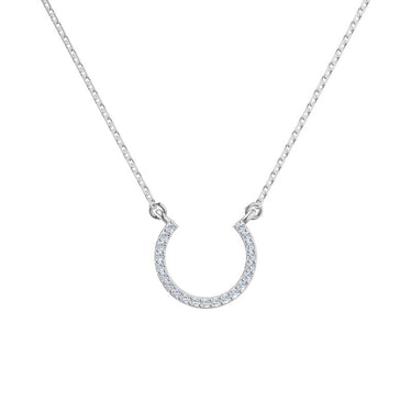 Zlatý dámský přívěsek DF 5962, bílé zlato s brilianty