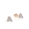 Dámské náušnice DF 5692, růžové zlato s brilianty