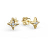 Dámské náušnice DF 5970, žluté zlato s brilianty