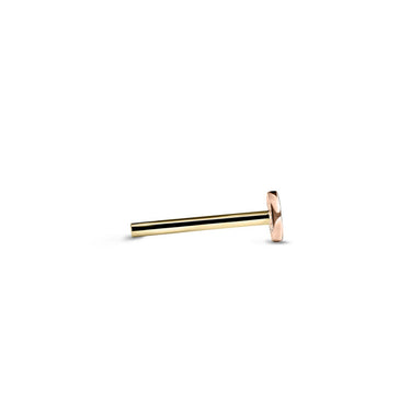 Náhradní zapínání (labreta 4mm) růžové zlato 585/1000, povrch lesk
