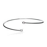 Zlatý dámský náramek DF 5786 z bílého zlata, s brilianty, velikost M