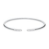 Zlatý dámský náramek DF 5787 z bílého zlata, s brilianty, velikost M