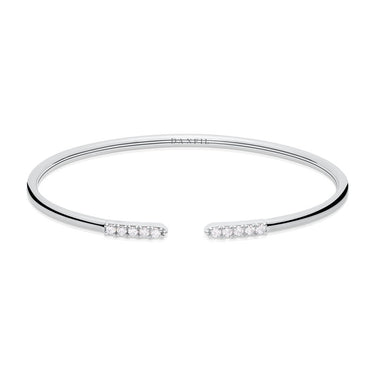 Zlatý dámský náramek DF 5787 z bílého zlata, s brilianty, velikost M