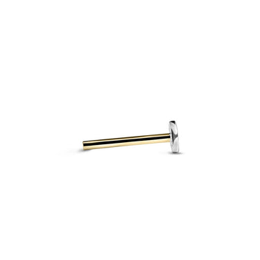 Náhradní zapínání (labreta 10mm) bílé zlato 585/1000, povrch lesk