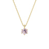 Dámský přívěsek DF 6263 včetně řetízku, ze žlutého zlata, s morganitem