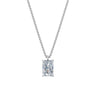 Dámský přívěsek včetně řetízku DF 6405, bílé zlato, s laboratorním diamantem o váze 3.00 ct VS1/F