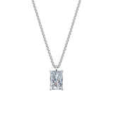 Dámský přívěsek včetně řetízku DF 6405, bílé zlato, s laboratorním diamantem o váze 3.00 ct VS1/F