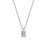 Dámský přívěsek včetně řetízku DF 6403, bílé zlato, s laboratorním diamantem o váze 1.50 ct VS1/F
