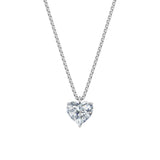 Dámský přívěsek včetně řetízku DF 6401, bílé zlato, s laboratorním diamantem o váze 3.00 ct VS1/F