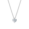 Dámský přívěsek včetně řetízku DF 6400, bílé zlato, s laboratorním diamantem o váze 2.00 ct VS1/F