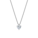 Dámský přívěsek včetně řetízku DF 6398, bílé zlato, s laboratorním diamantem o váze 1.00 ct VS1/F