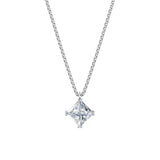 Dámský přívěsek včetně řetízku DF 6377, bílé zlato, s laboratorním diamantem o váze 3.00 ct VS1/F