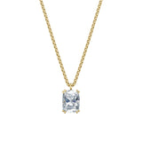 Dámský přívěsek včetně řetízku DF 6369, žluté zlato, s laboratorním diamantem o váze 3.00 ct VS1/F