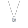 Dámský přívěsek včetně řetízku DF 6369, bílé zlato, s laboratorním diamantem o váze 3.00 ct VS1/F