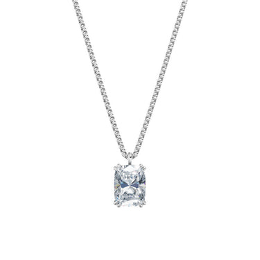 Dámský přívěsek včetně řetízku DF 6369, bílé zlato, s laboratorním diamantem o váze 3.00 ct VS1/F