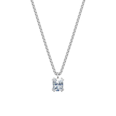 Dámský přívěsek včetně řetízku DF 6366, bílé zlato, s laboratorním diamantem o váze 1.00 ct VS1/F
