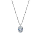 Dámský přívěsek včetně řetízku DF 6364, bílé zlato, s laboratorním diamantem o váze 2.00 ct VS1/F