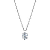 Dámský přívěsek včetně řetízku DF 6363, bílé zlato, s laboratorním diamantem o váze 1.50 ct VS1/F