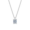 Dámský přívěsek včetně řetízku DF 6322, bílé zlato, s laboratorním diamantem o váze 3.00 ct VS1/F