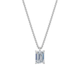 Dámský přívěsek včetně řetízku DF 6322, bílé zlato, s laboratorním diamantem o váze 3.00 ct VS1/F