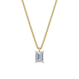 Dámský přívěsek včetně řetízku DF 6321, žluté zlato, s laboratorním diamantem o váze 2.00 ct VS1/F