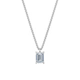 Dámský přívěsek včetně řetízku DF 6321, bílé zlato, s laboratorním diamantem o váze 2.00 ct VS1/F