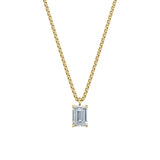 Dámský přívěsek včetně řetízku DF 6320, žluté zlato, s laboratorním diamantem o váze 1.50 ct VS1/F