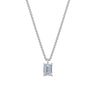 Dámský přívěsek včetně řetízku DF 6320, bílé zlato, s laboratorním diamantem o váze 1.50 ct VS1/F
