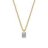 Dámský přívěsek včetně řetízku DF 6319, žluté zlato, s laboratorním diamantem o váze 1.00 ct VS1/F
