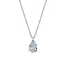 Dámský přívěsek včetně řetízku DF 6318, bílé zlato, s laboratorním diamantem o váze 3.00 ct VS1/F