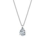 Dámský přívěsek včetně řetízku DF 6318, bílé zlato, s laboratorním diamantem o váze 3.00 ct VS1/F
