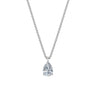 Dámský přívěsek včetně řetízku DF 6316, bílé zlato, s laboratorním diamantem o váze 1.50 ct VS1/F
