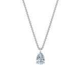 Dámský přívěsek včetně řetízku DF 6316, bílé zlato, s laboratorním diamantem o váze 1.50 ct VS1/F