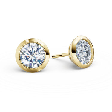Dámské náušnice DF 3679, žluté zlato s laboratorními diamanty o celkové váze 2.00 ct VS1/F