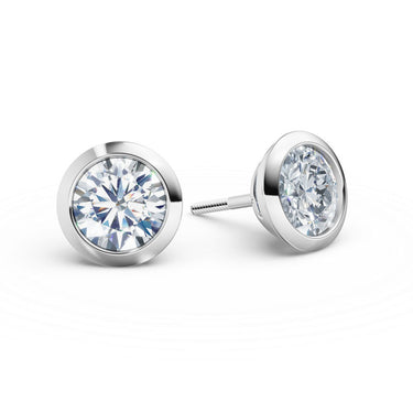 Dámské náušnice DF 3679, bílé zlato s laboratorními diamanty o celkové váze 2.00 ct VS1/F