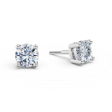 Dámské náušnice DF 3686, bílé zlato s laboratorními diamanty o celkové váze 1.00 ct VS1/F