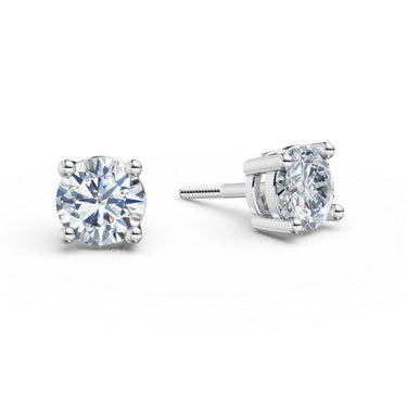 Dámské náušnice DF 3687, bílé zlato s laboratorními diamanty o celkové váze 1.48 ct VS1/F
