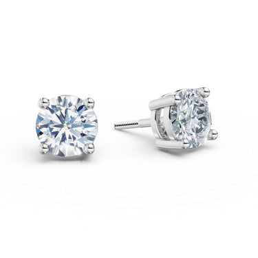 Dámské náušnice DF 3689, bílé zlato s laboratorními diamanty o celkové váze 2.00 ct VS1/F