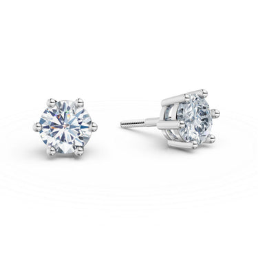 Dámské náušnice DF 3697, bílé zlato s laboratorními diamanty o celkové váze 1.48 ct VS1/F