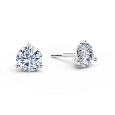 Dámské náušnice DF 6407, bílé zlato s laboratorními diamanty o celkové váze 1.48 ct VS1/F